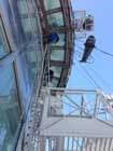High altitude assembling with rope access on TV tower